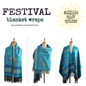 🏜️ reversible ruana / sarape / poncho / wrap